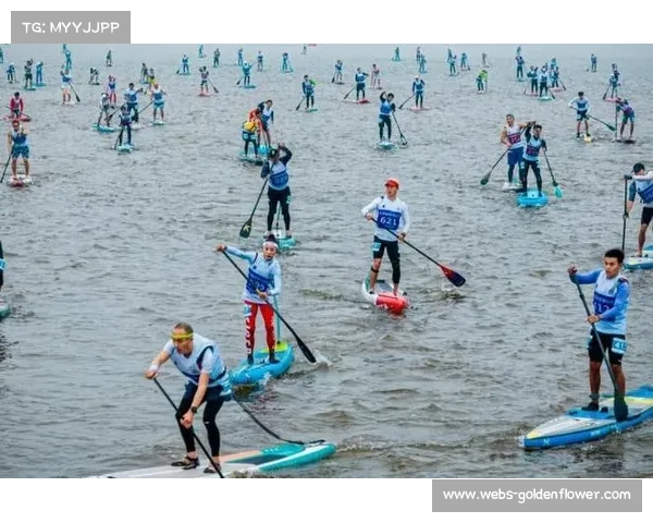 桨板选手汉丰湖遭遇风浪挑战 耐力赛逆风划行考验技巧