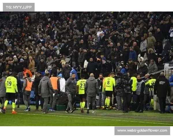 马赛球迷客场燃放烟火，比赛中断十分钟后恢复